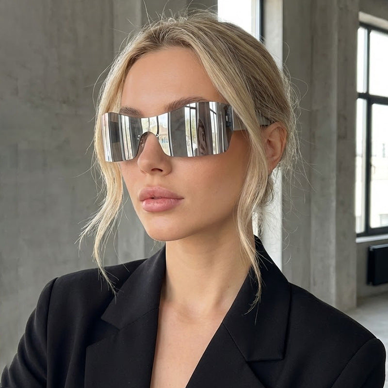 Dame Sporty Racing Sunglasses med innovativt luftgjennomtrengelig ramme Luvikno