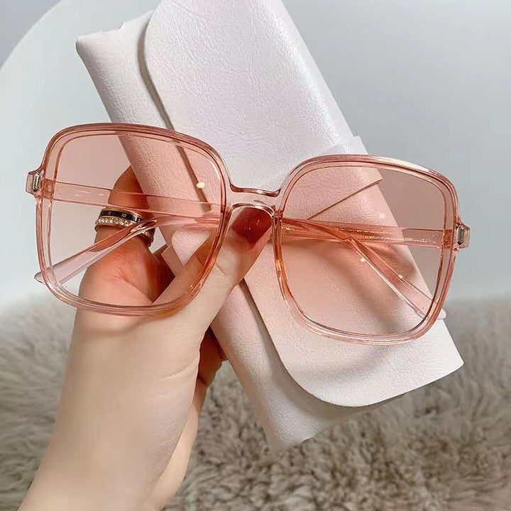 Dame kvadratisk oversized solbrille med integrert UV-beskyttelse Luvikno