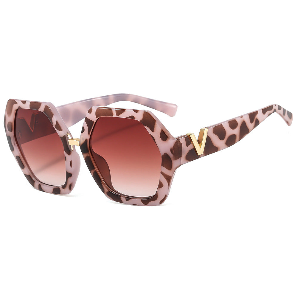 Dame elegant solbrille med glitrende ramme Luvikno