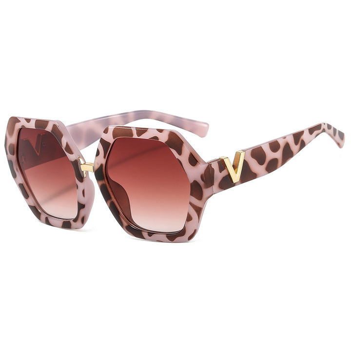 Dame elegant solbrille med glitrende ramme Luvikno