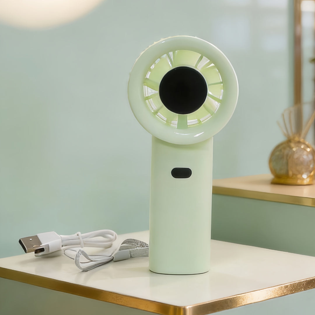 Dame bærbar mini-håndvifte med innovativt design Luvikno