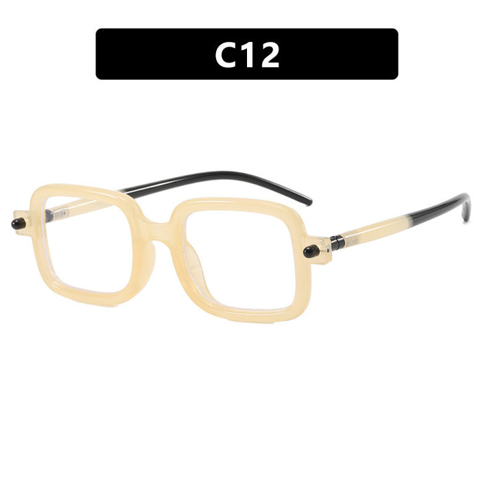 Dame firkantet solbrille med trendy ramme og komfortabel passform Luvikno