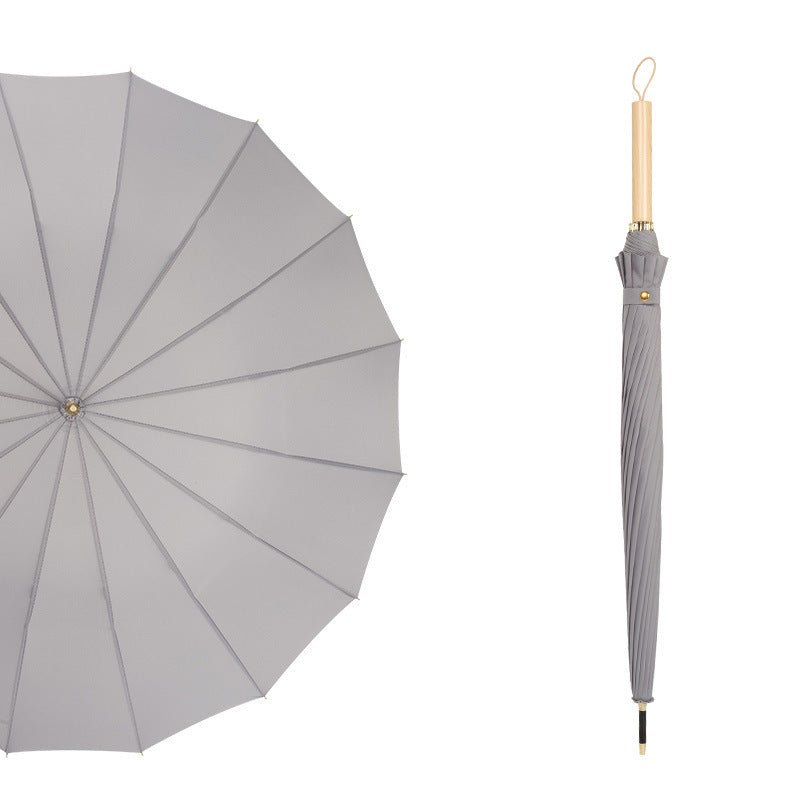 Dame Faltbar Regn paraply med elegant håndtering og unikt design Luvikno