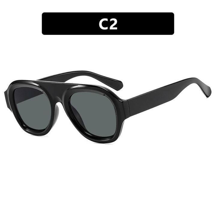 Damer oversized solbrille med moderne design og UV-beskyttelse Luvikno