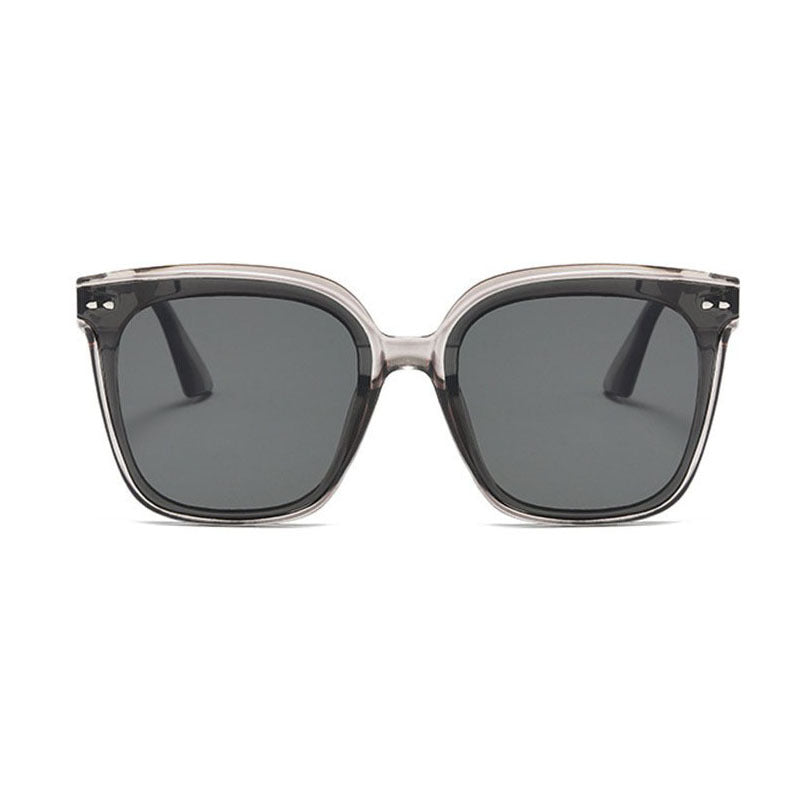 Dame oversized solbrille med moderne, kontrasterende design Luvikno