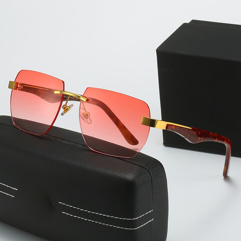 Dame Fashion-solbriller i moderne geometrisk design Luvikno