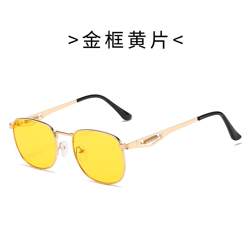 Dame Fashionable Pilot Sunglasses with High-Quality Metal Frame Luvikno