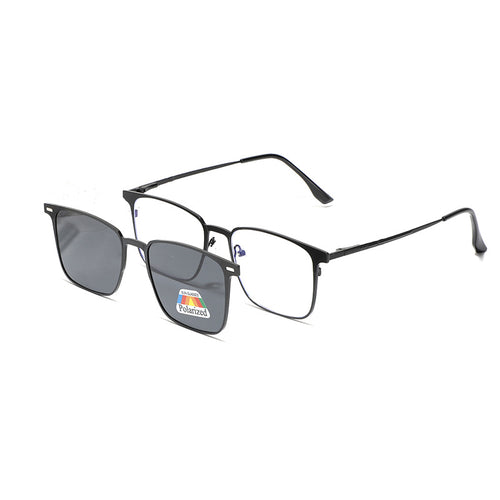 Dame fashionable solbrille med utskiftbare polariserende linser Luvikno