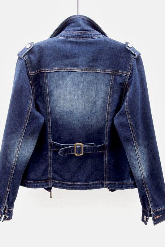 Luvik | Puku Kaulus Stretch Denim Takki