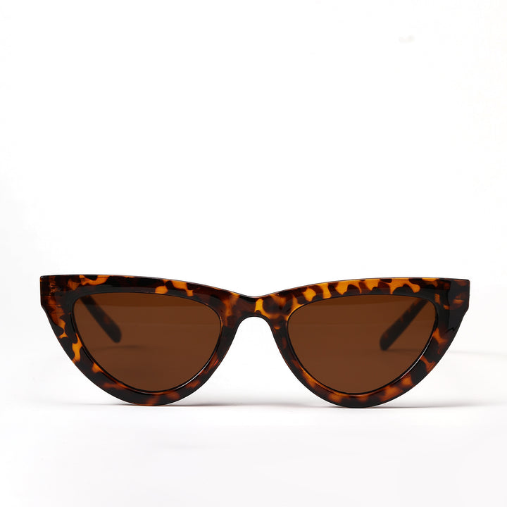 Dame Cat-Eye solbriller med moderne og lett ramme Luvikno