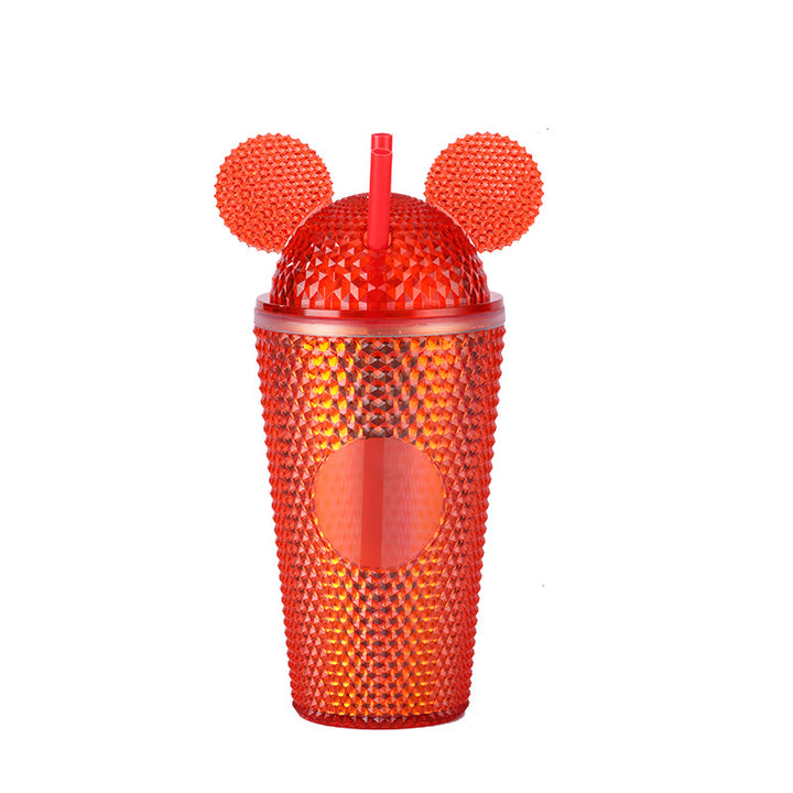 Kvinnelig lekfullt drikkekopp med kreative ører og anti-sklisikt Luvikno