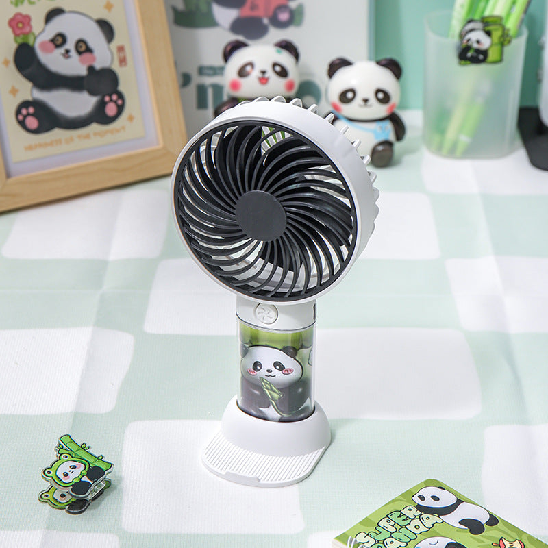 Unisex Bærbar Mini-vifte med Panda-design Luvikno