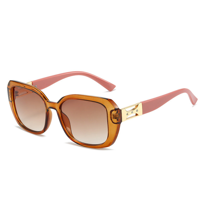 Dame Designer-solbrille med luksuriøst aksentuert ramme Luvikno
