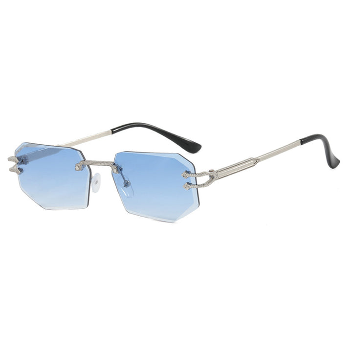 Damer geometrisk mote-solbrille Luvikno