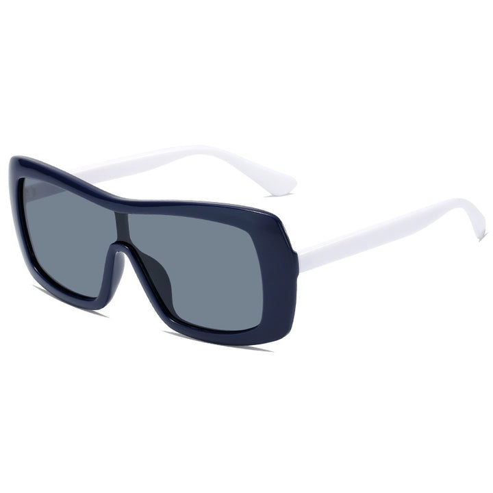 Dame stilige oversized solbriller i futuristisk design Luvikno