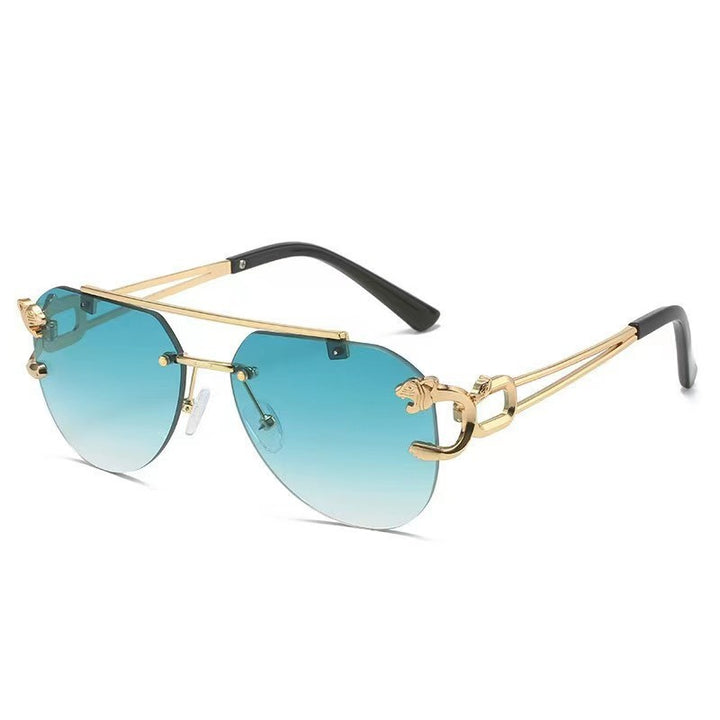 Dame Designer solbrille med unikt dyreakcent Luvikno