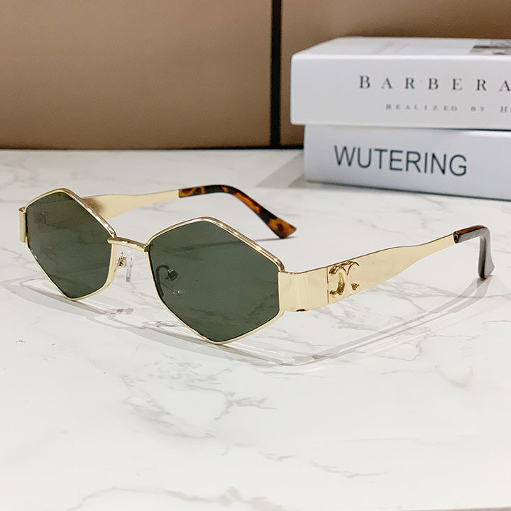 Damer geometrisk Cat-Eye solbriller Luvikno