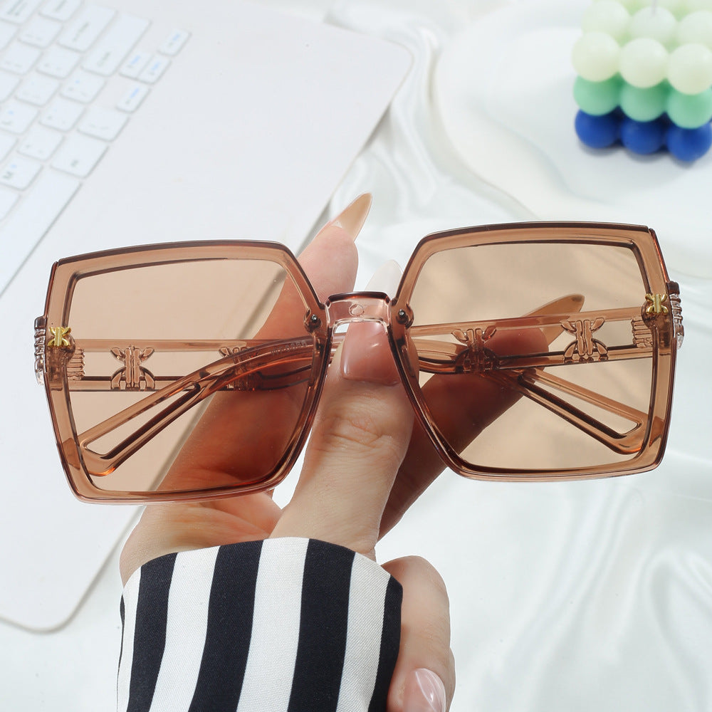 Dame stilige oversized solbriller Luvikno