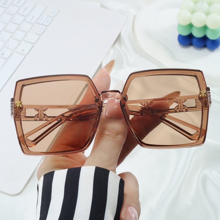 Dame stilige oversized solbriller Luvikno