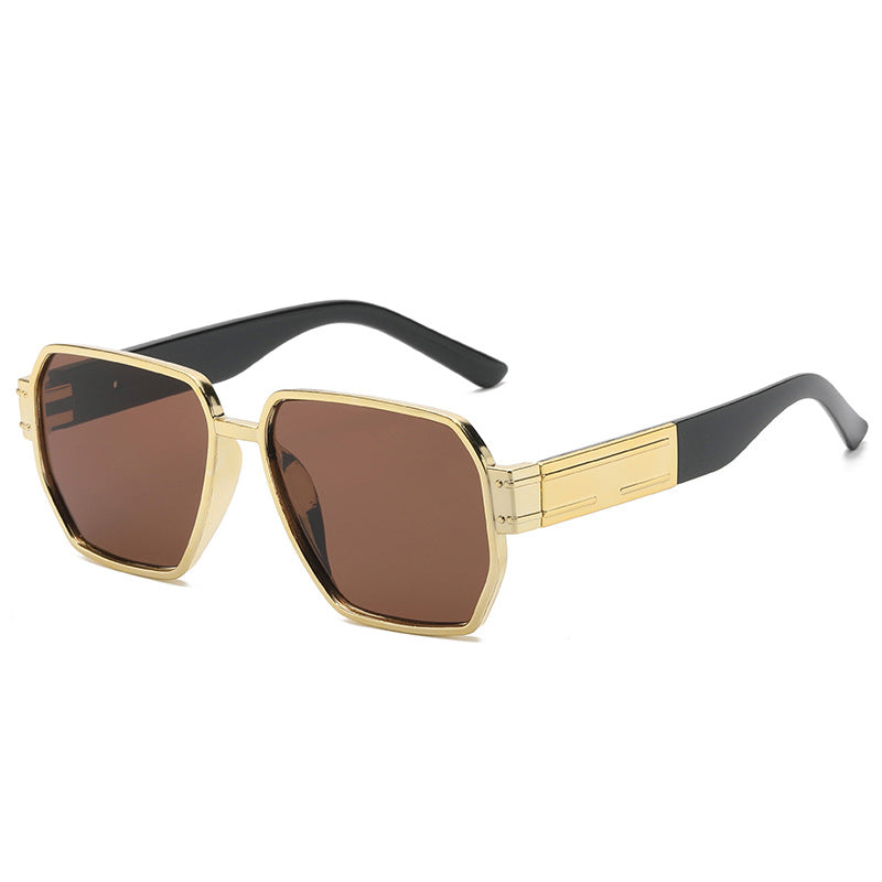 Dame moderne Oversized-solbriller med asymmetrisk ramme Luvikno