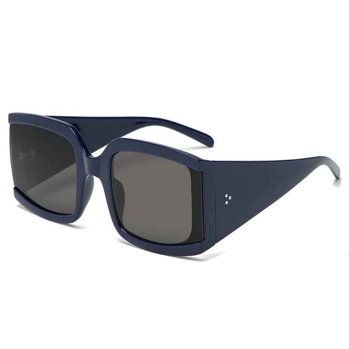 Dame oversized solbrille i moderne minimalistisk stil Luvikno