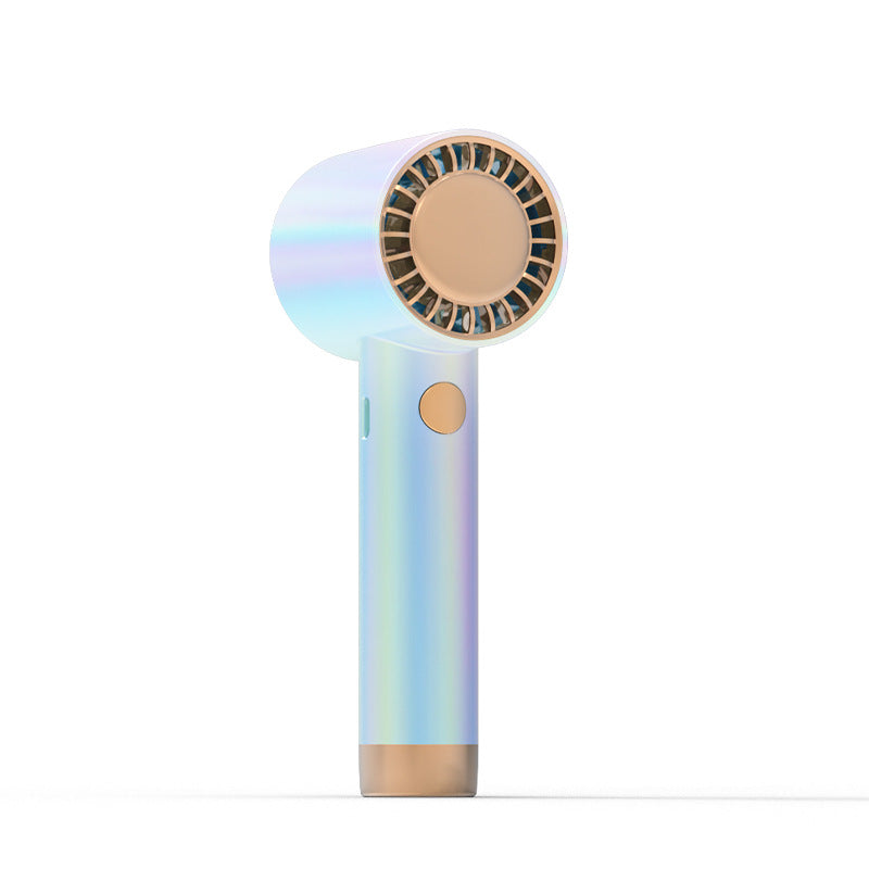 Unisex Bærbar Mini-USB-vifte med ergonomisk håndtak og kraftig kjøling Luvikno