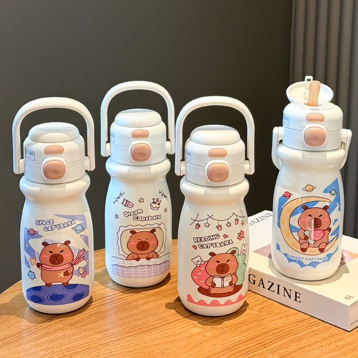 Dame isolert drikkeflaske med dyrevennlig design Luvikno