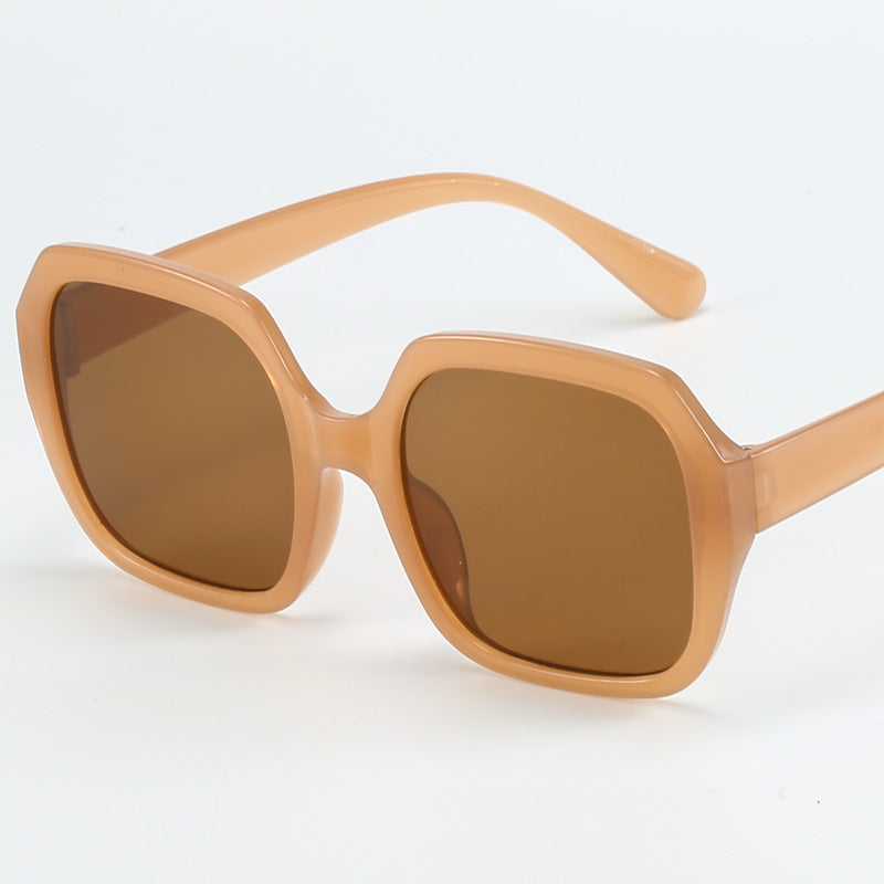 Dame Modisk Oversized-solbrille med ekstravagante leoparddetaljer Luvikno
