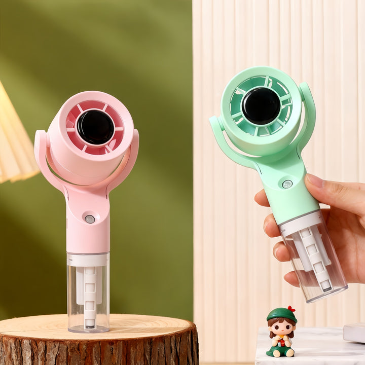 Dame Bærbar spray-håndvifte med USB-ladefunksjon og ergonomisk design Luvikno