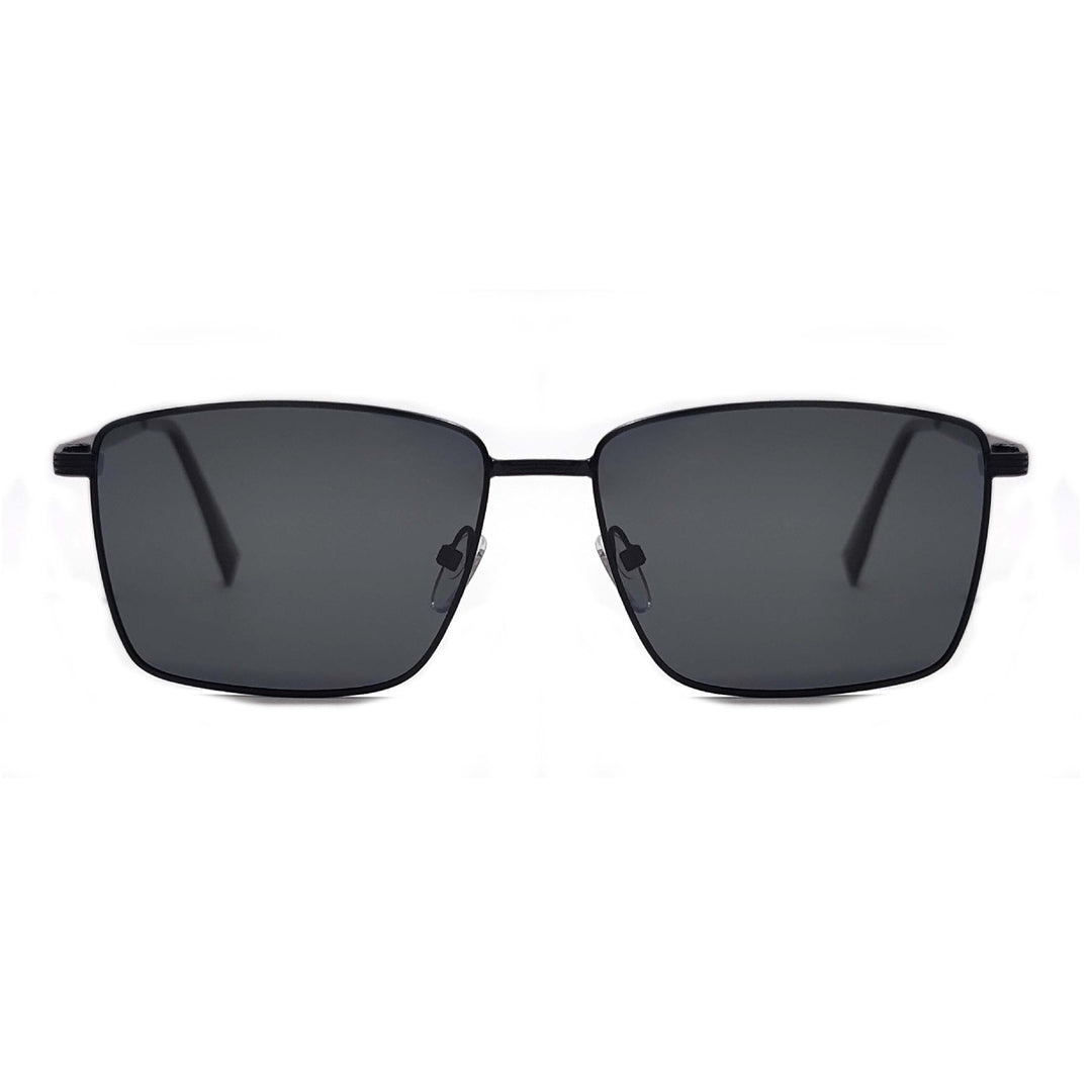 Herremodern kvadratisk solbrille med UV-beskyttelse og ergonomiske stenger Luvikno