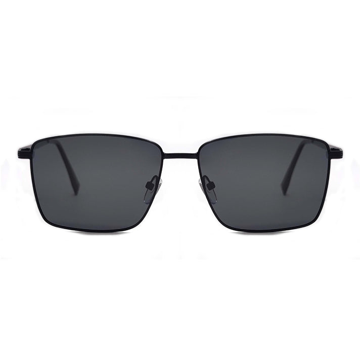 Herremodern kvadratisk solbrille med UV-beskyttelse og ergonomiske stenger Luvikno