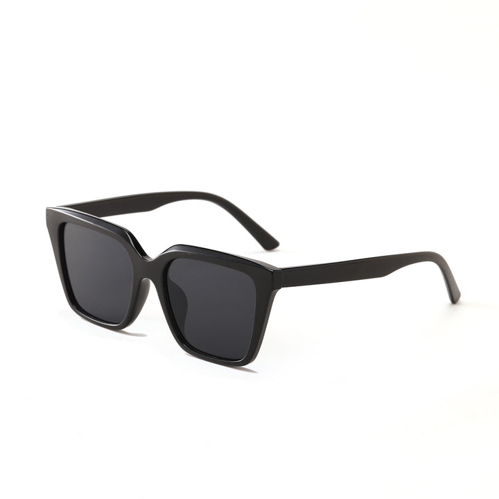 Dame geometrisk solbrille med beskyttende UV-filter og stilfullt skilpadde-design Luvikno