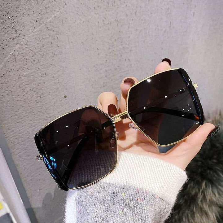 Dame trendy firkantet solbrille Luvikno