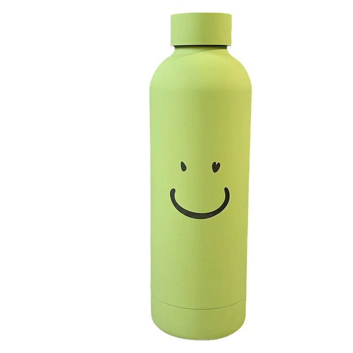 Damen Isolierflasche mit fröhlichem Smileys-motiv Luvikno