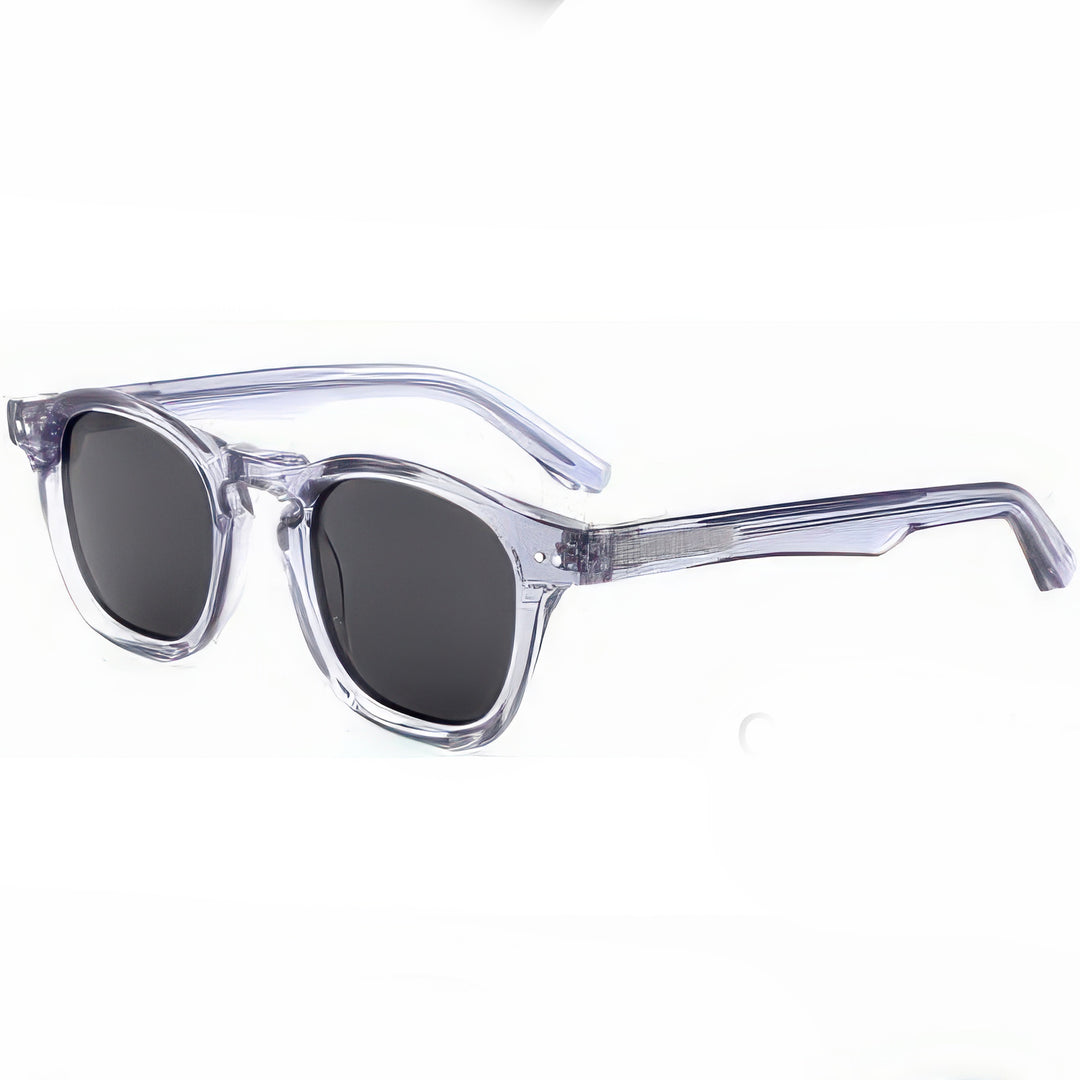 Dame trendy solbriller i høykvalitets gjennomsiktig design Luvikno