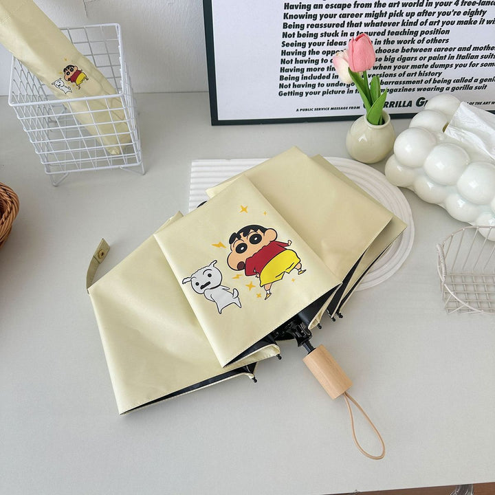Damer foldbar paraply med kreativt karakterdesign Luvikno