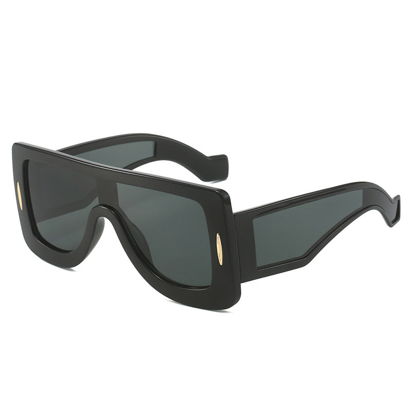 Damer futuristiske oversized solbriller Luvikno