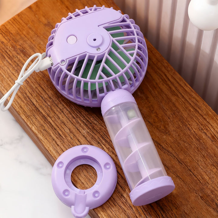 Damer Bærbar Mini-USB-vifte med kreativ spiraldesign Luvikno