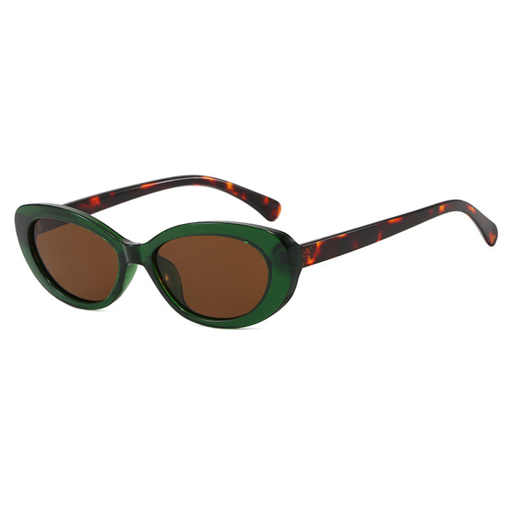 Dame moter Cat-Eye solbriller med UV-beskyttelse og elegant ramme Luvikno
