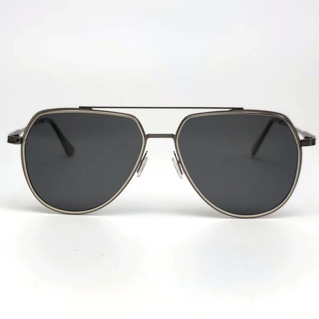 Herre elegant pilot-solbrille med polariserte glass Luvikno