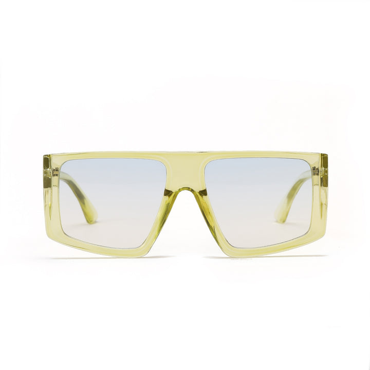 Dame oversized geometrisk solbrille Luvikno