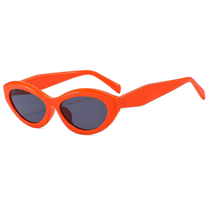 Dame Elegant Cat-Eye Solbrille med beskyttende UV-filter Luvikno