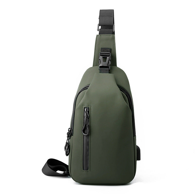 Unisex Sling Backpack med allsidige rom og justerbart bæresystem Luvikno