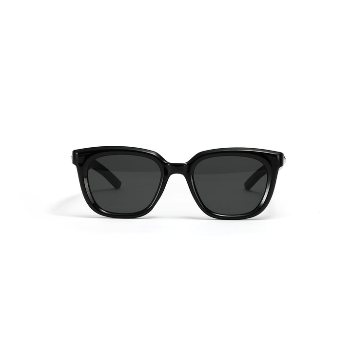 Damer moteriktig transparent solbrille med smal ramme og UV-beskyttelse Luvikno