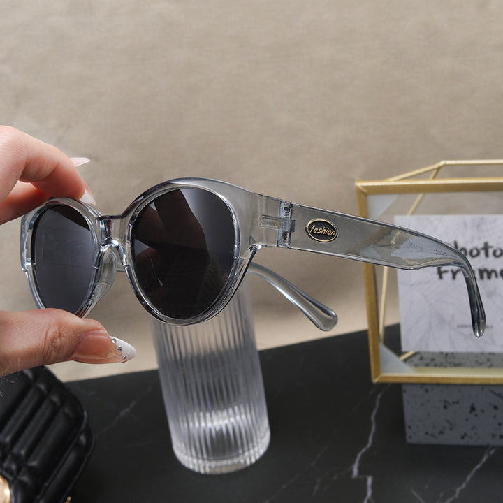 Dame Cat-Eye solbriller med eksotisk design og robust ramme Luvikno
