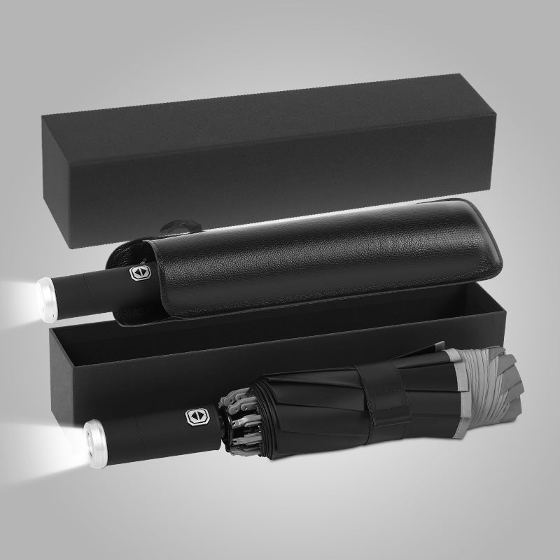 Dame elegant paraply med LED-lys Luvikno