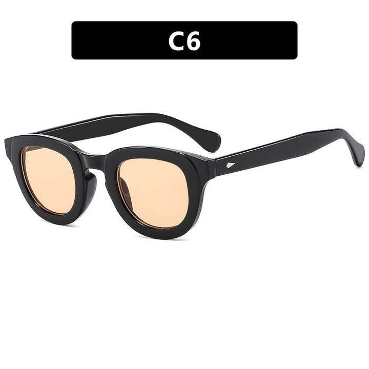 Dame stilige Cat-Eye solbriller med elegant ramme og polariserte linser Luvikno
