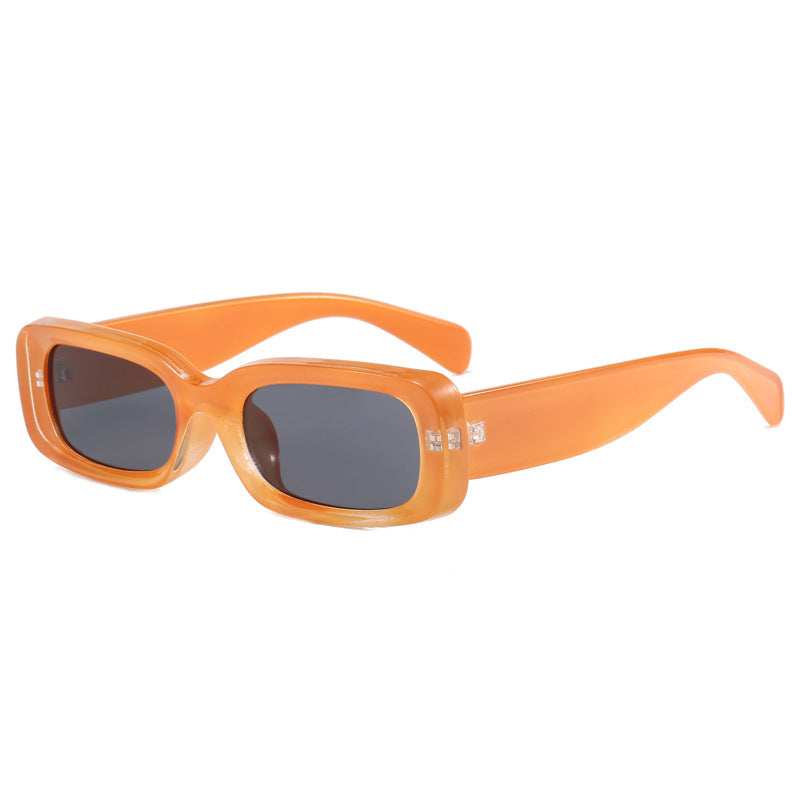 Dame moteriktig solbrille med rektangulær stil og UV-beskyttelse Luvikno