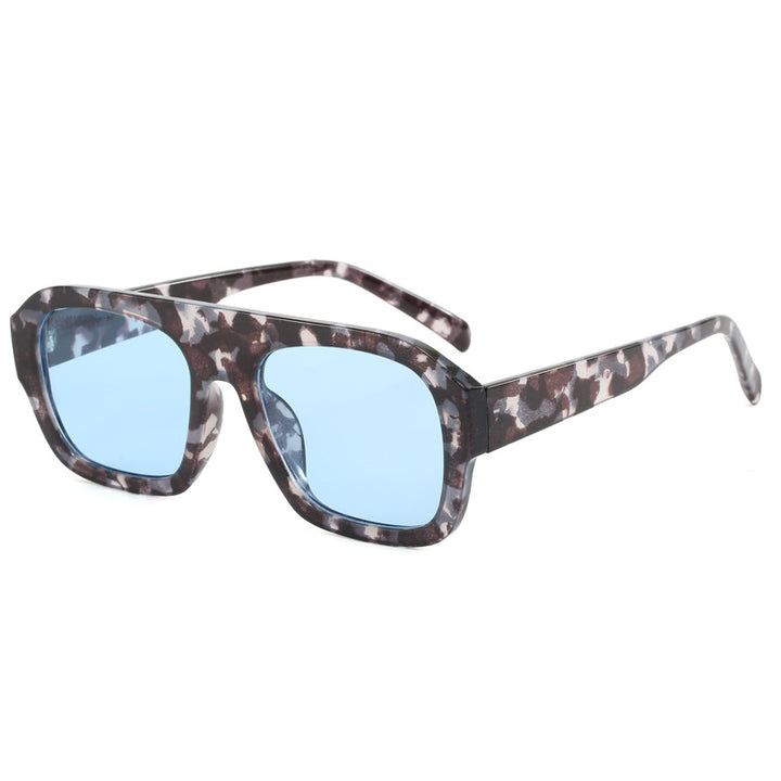 Dame oversized kvadratisk solbrille med moderne design Luvikno