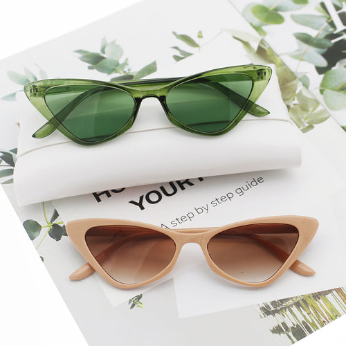 Dame Cat-Eye solbriller med nøye designet ramme Luvikno